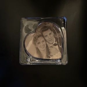 New in Box Vintage Celebrations Crystal Sweet Heart Picture Frame Made in Japan